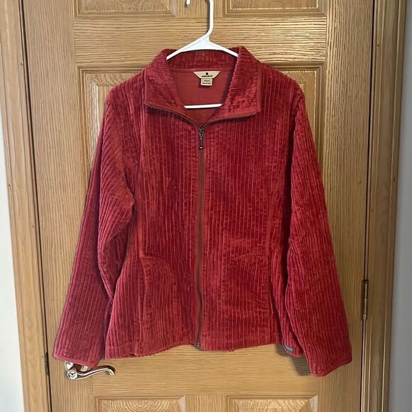 Vintage Woolrich Wide Wale Orange Corduroy Jacket Size Large - Picture 1 of 7